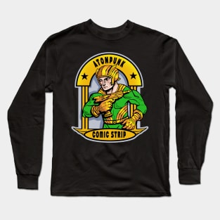 Atompunk hero Long Sleeve T-Shirt